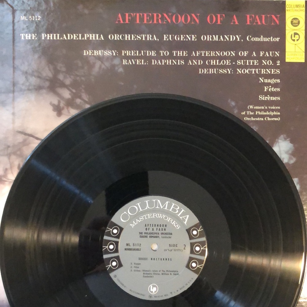 Debussy, Ravel Afternoon Of A Faun Philadelphia Orchestar Vinyl Lp